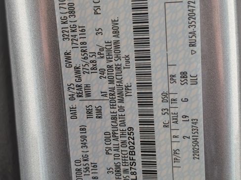 New 2025 Ford F150 XLT w/ Equipment Group 302A MID image 22