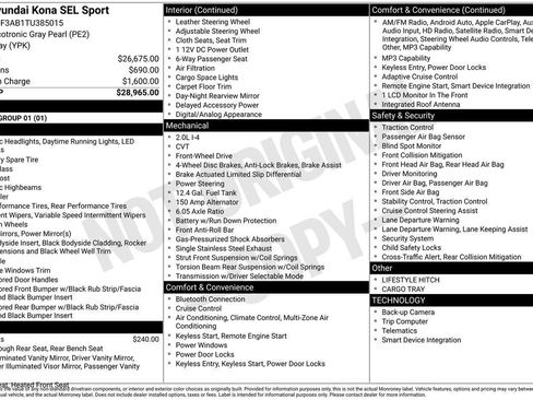 New 2026 Hyundai Kona SEL Sport image 7