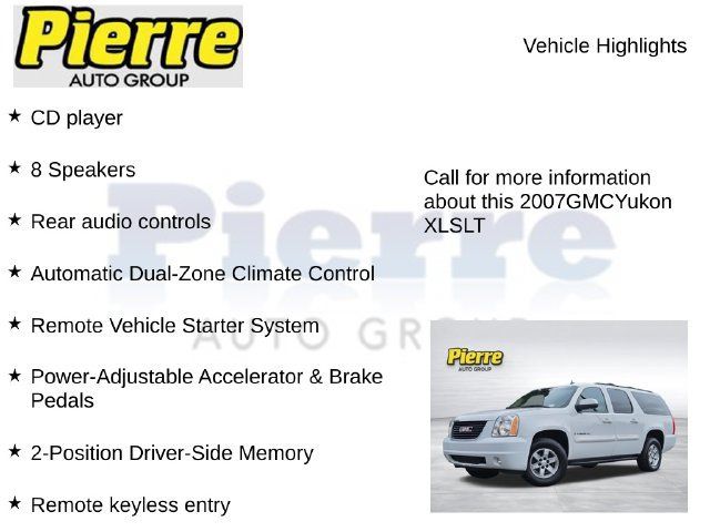 Used 2007 GMC Yukon XL SLT w/ SLT Preferred Equipment Group AWD/4WD image 15