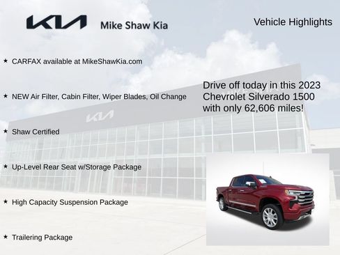 Used 2023 Chevrolet Silverado 1500 High Country w/ High Country Premium Package AWD/4WD image 8