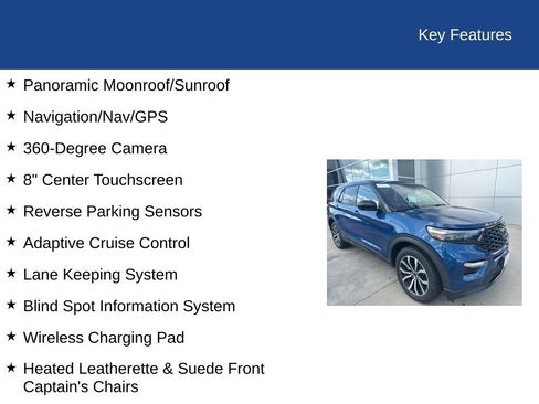 Certified 2022 Ford Explorer ST-Line w/ Class IV Trailer Tow Package image 25