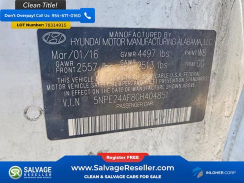 Used 2016 Hyundai Sonata SE image 16