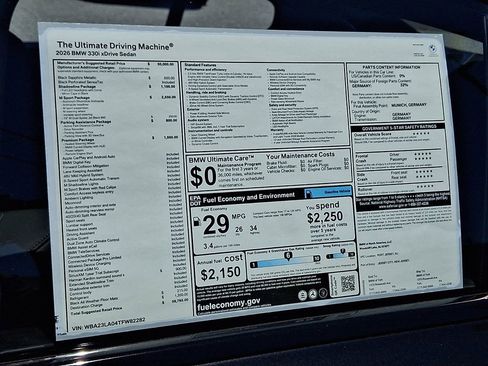 New 2026 BMW 330i xDrive Sedan w/ M Sport Package AWD/4WD image 17