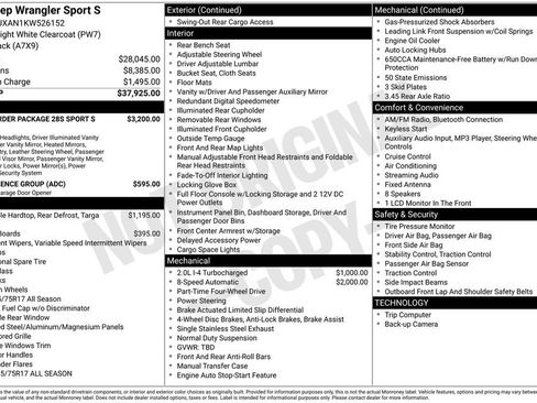 Used 2019 Jeep Wrangler Sport S image 6