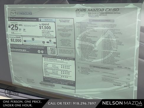 New 2026 MAZDA CX-50 Meridian Edition w/ Apex Package AWD/4WD image 17