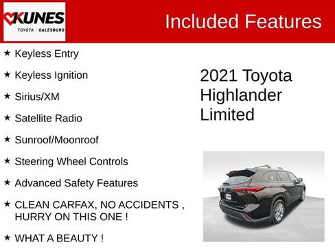 Used 2021 Toyota Highlander Limited image 3