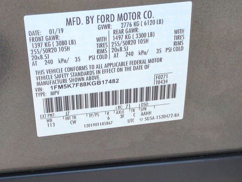 Used 2019 Ford Explorer Limited w/ Class III Trailer Tow Package FWD image 28