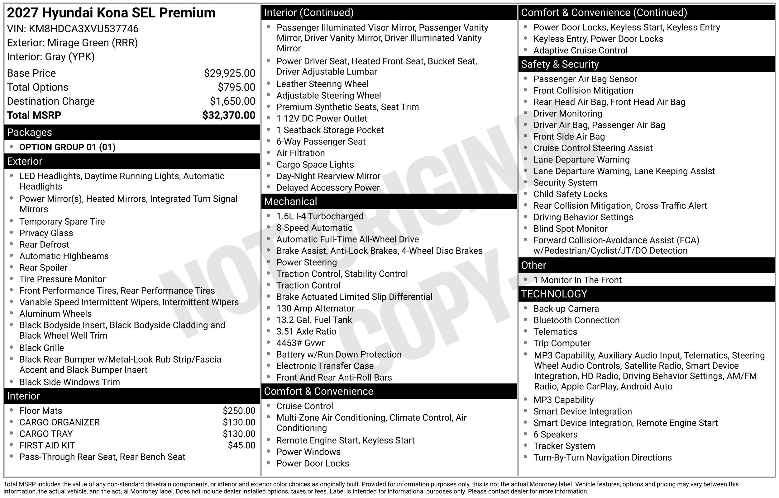 New 2027 Hyundai Kona SEL Premium AWD/4WD image 7
