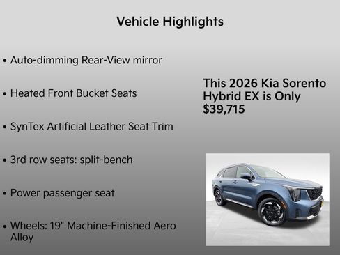 New 2026 Kia Sorento EX image 10