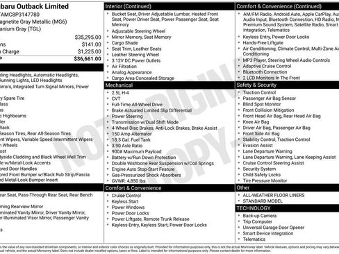 Used 2023 Subaru Outback Limited image 11