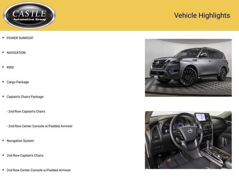Used 2024 Nissan Armada Platinum w/ Captain's Chairs Package image 3