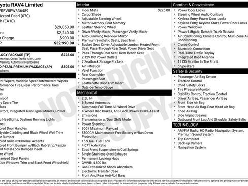 Used 2015 Toyota RAV4 Limited w/ Technology Package image 30