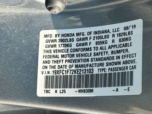 Used 2019 Honda Civic EX-L image 24