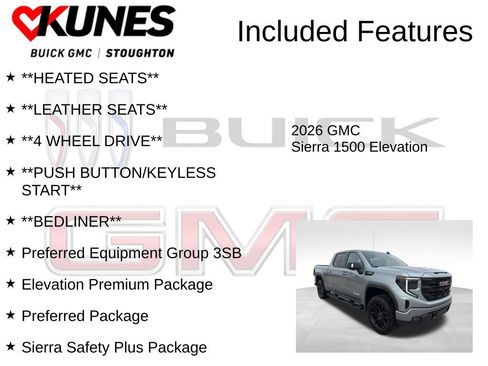 New 2026 GMC Sierra 1500 Elevation w/ Elevation Premium Package image 3