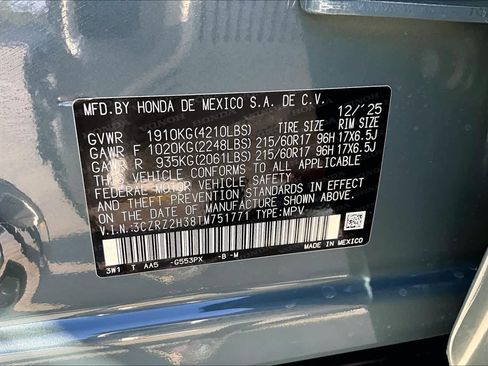 New 2026 Honda HR-V LX image 18