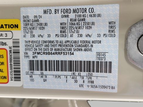 Used 2024 Ford Bronco Sport Big Bend w/ Convenience Package AWD/4WD image 55