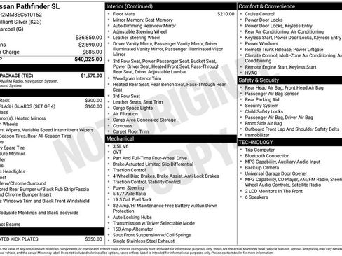 Used 2014 Nissan Pathfinder SL w/ SL Tech Package image 5