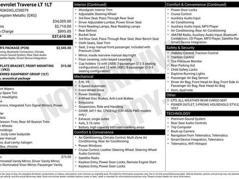 Used 2016 Chevrolet Traverse LT w/ Traveler's Package image 20