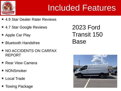 Used 2023 Ford Transit 150 Low Roof RWD image 5