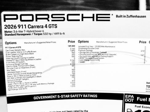 New 2026 Porsche 911 Carrera 4 GTS image 36