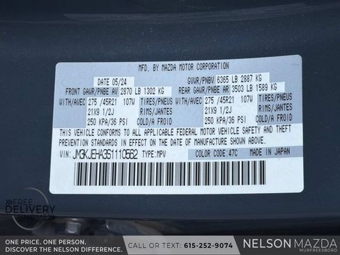 Certified 2025 MAZDA CX-70 Plug-In Hybrid w/ Premium Plus AWD/4WD image 31