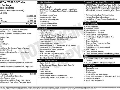 New 2025 MAZDA CX-70 3.3 Turbo w/ Premium Package image 34