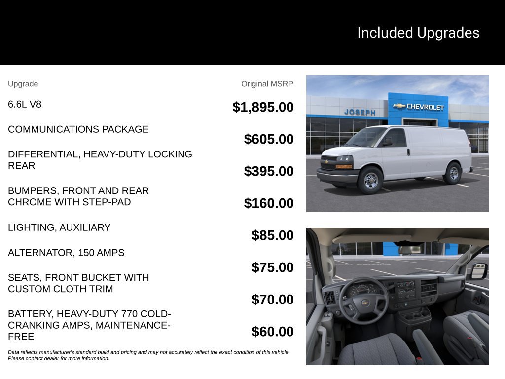 New 2026 Chevrolet Express 2500 w/ Communications Package RWD image 3