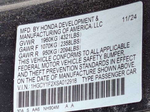 Certified 2025 Honda Accord LX image 31