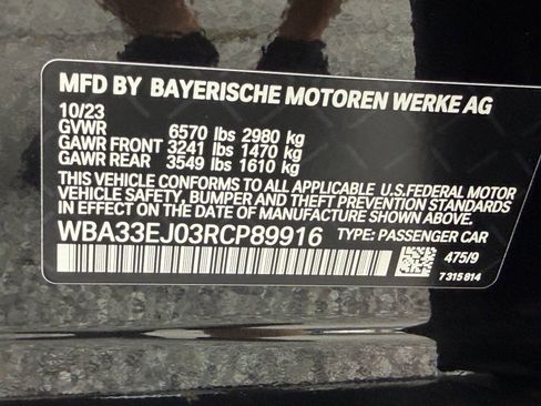 Certified 2024 BMW 760i xDrive AWD/4WD image 35