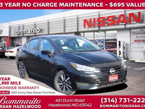 New 2025 Nissan Versa SV w/ Trunk Package image 1