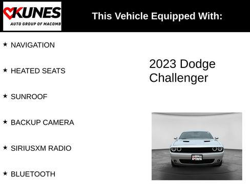 Used 2023 Dodge Challenger SXT w/ Blacktop Package AWD/4WD image 3