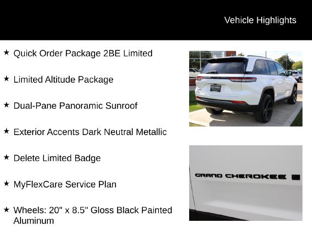 New 2027 Jeep Grand Cherokee Limited w/ Limited Altitude Package AWD/4WD image 3