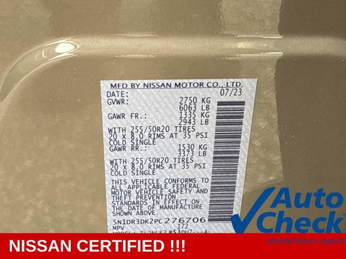 Certified 2023 Nissan Pathfinder Platinum AWD/4WD image 25