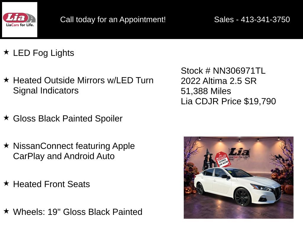 Used 2022 Nissan Altima 2.5 SR w/ Midnight Edition Package AWD/4WD image 16