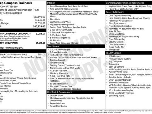 Certified 2024 Jeep Compass Trailhawk w/ Trailhawk Convenience Group AWD/4WD image 23