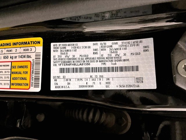 Used 2020 Ford Ranger Lariat w/ Equipment Group 501A Mid AWD/4WD image 33