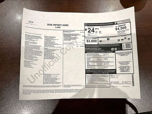 New 2026 INFINITI QX60 Luxe image 41