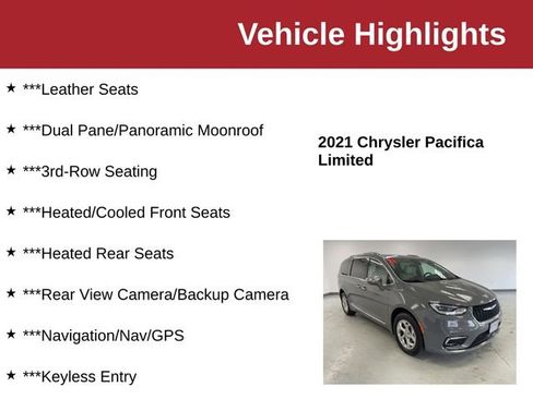 Used 2021 Chrysler Pacifica Limited w/ Premium & Safety Sphere Group AWD/4WD image 10