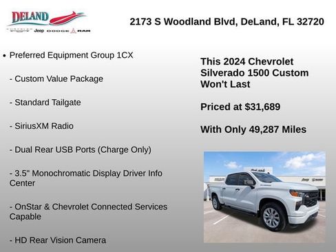 Used 2024 Chevrolet Silverado 1500 Custom RWD image 18