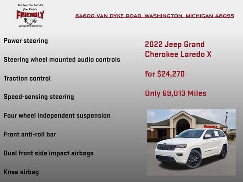 Used 2022 Jeep Grand Cherokee Laredo X RWD image 30