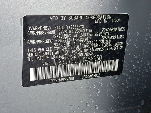 New 2026 Subaru Outback Limited XT image 19