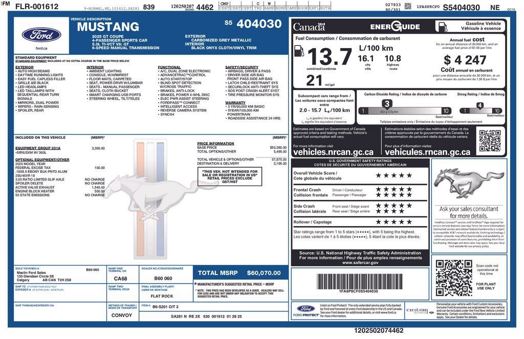 Used 2025 Ford Mustang GT RWD image 2