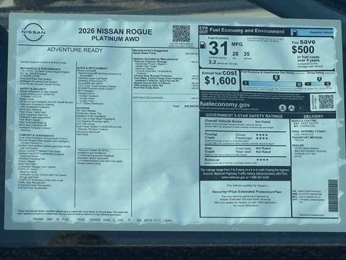 New 2026 Nissan Rogue Platinum w/ Platinum Premium Package AWD/4WD image 14