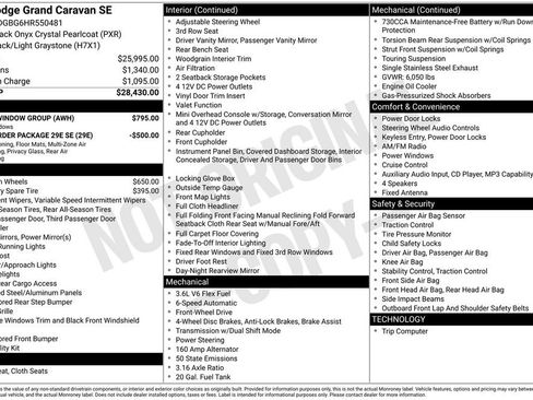 Used 2017 Dodge Grand Caravan SE w/ Power Window Group FWD image 6