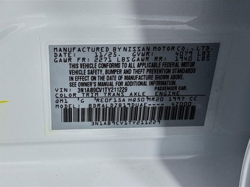 New 2026 Nissan Sentra SV w/ SV Convenience Package image 30