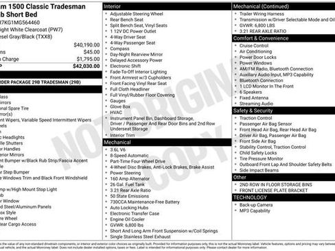 Used 2021 RAM 1500 Tradesman AWD/4WD image 6