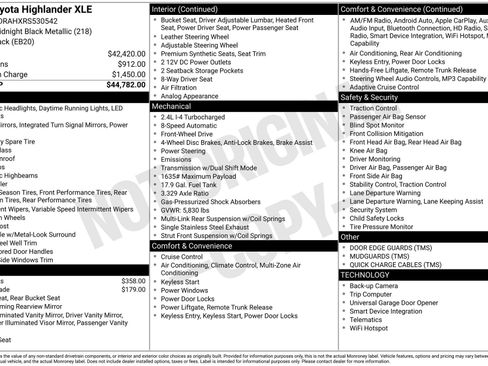 Used 2024 Toyota Highlander XLE FWD image 35
