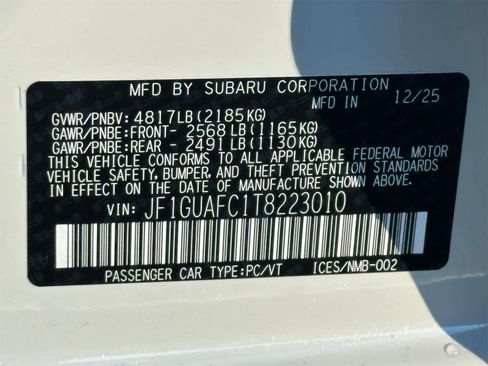 New 2026 Subaru Impreza 2.0i Sport image 27