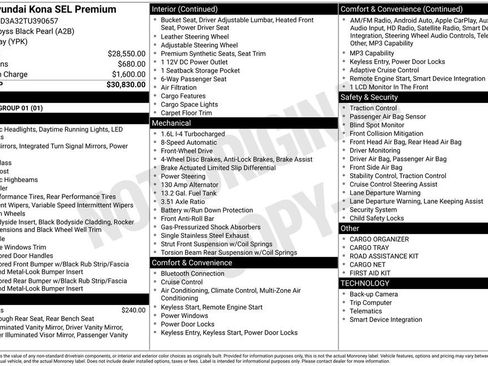 New 2026 Hyundai Kona SEL Premium image 20