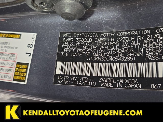 Used 2012 Toyota Prius Three w/ Solar Roof Pkg FWD image 10